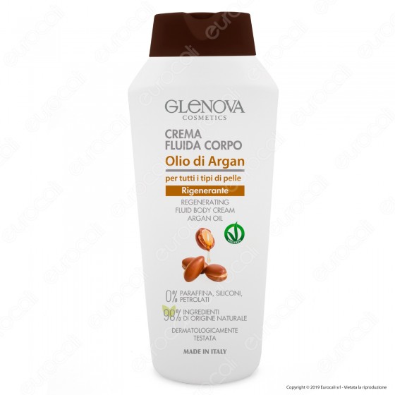 Glenova Cosmetics Crema Fluida Corpo Rigenerante con Olio di Argan Glenova Cosmetics Crema Fluida Corpo Rigenerante con Olio di Argan