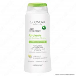 Glenova Cosmetics Latte Detergente Viso Idratante con Aloe Vera e Allantoina