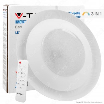 V-Tac VT-8448 Plafoniera LED 48W Forma Circolare Effetto Cielo Stellato