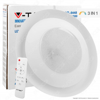 V-Tac VT-8448 Plafoniera LED 48W Forma Circolare Effetto Cielo Stellato
