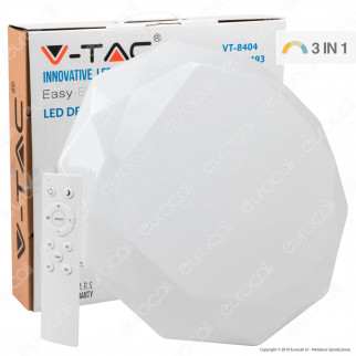 V-Tac VT-8404 Plafoniera LED 40W Forma Circolare Sfaccettata Effetto Cielo Stellato