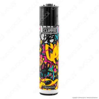 Clipper Large Fantasia Graffitti Wall - Box da 48 Accendini
