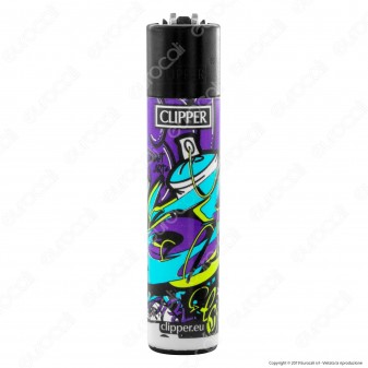 Clipper Large Fantasia Graffitti Wall - Box da 48 Accendini