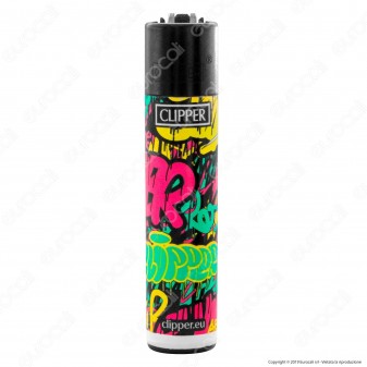 Clipper Large Fantasia Graffitti Wall - Box da 48 Accendini