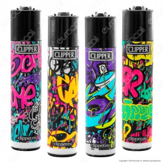 Clipper Large Fantasia Graffitti Wall - 4 Accendini
