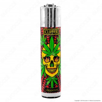 Clipper Large Fantasia Leaves Pattern 2 - Box da 48 Accendini