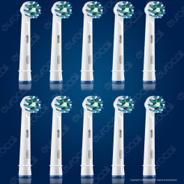 Oral-B CrossAction Testine di ricambio per spazzolino elettrico 8 pezzi + 2 extra