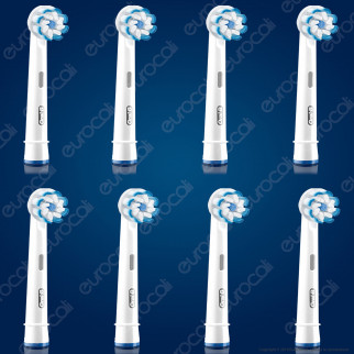 Oral-B Testine Di Ricambio Per Spazzolino Elettrico Sensi Ultrathin - Confezione da 8 testine