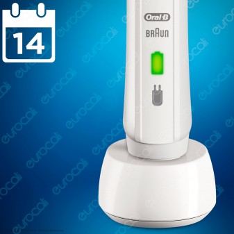 Oral-B Pro 2 2000 Spazzolino Elettrico Ricaricabile Bianco con Testina Sensi UltraThin