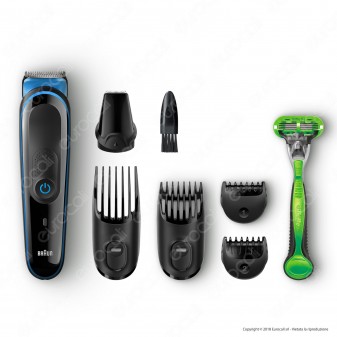 Braun MGK3042 MultiGrooming Kit 7 In 1 Rasoio da Barba Elettrico con