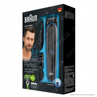 Braun MGK3042 MultiGrooming Kit 7 In 1 Rasoio da Barba Elettrico con