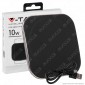 V-Tac VT-3525 Caricatore Wireless con Ricarica QI Output Massimo 10W Colore Nero - SKU 8911 [TERMINATO]