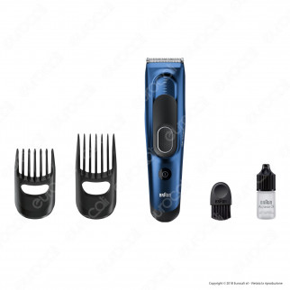 Braun Hair Clipper HC5030 Rasoio Tagliacapelli Elettrico con 17 Impostazioni di Lunghezza