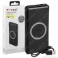 Immagine 1 - V-Tac VT-3524 Power Bank Ricarica Wireless Portatile 10000 mAh Uscita USB 2A - SKU 8909