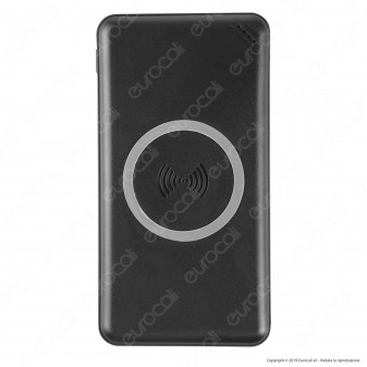 V-Tac VT-3524 Power Bank Ricarica Wireless Portatile 10000 mAh Uscita USB 2A - SKU 8909