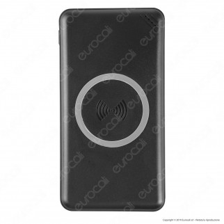 V-Tac VT-3524 Power Bank Ricarica Wireless Portatile 10000 mAh Uscita USB 2A - SKU 8909