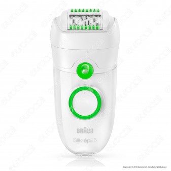 Braun Silk Epil 5 5780 Epilatore Donna con 7 Accessori per la Depilazione delle Gambe