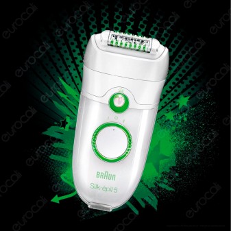 Braun Silk Epil 5 5780 Epilatore Donna con 7 Accessori per la Depilazione delle Gambe