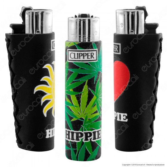 Clipper Large con Rivestimento in Gomma Fantasia Black Hippie a Clipper Large con Rivestimento in Gomma Fantasia Black Hippie a