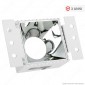 Immagine 1 - V-Tac VT-890 Portafaretto Quadrato da Incasso con Interno Cromato per Lampadine GU10 e GU5.3 - SKU 8880