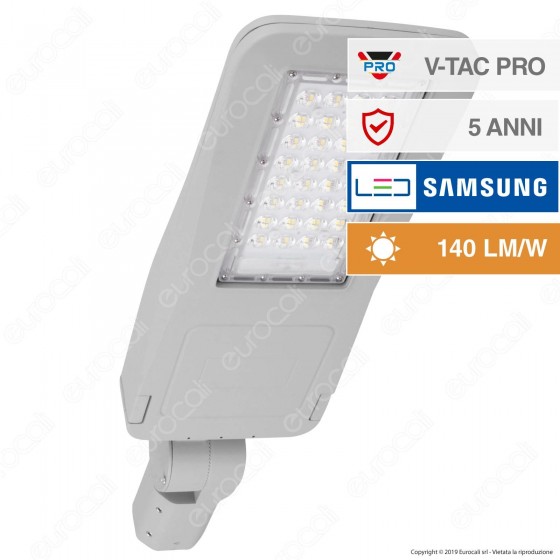 V-Tac PRO VT-53ST Lampada Stradale LED 50W Lampione SMD Chip Samsung V-Tac PRO VT-53ST Lampada Stradale LED 50W Lampione SMD Chip Samsung