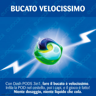 Dash 3in1 Pods con Lenor Detersivo in Capsule per Lavatrice al