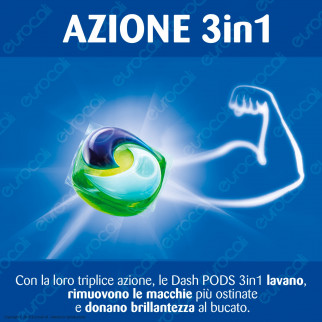 Dash 3in1 Pods con Lenor Detersivo in Capsule per Lavatrice al