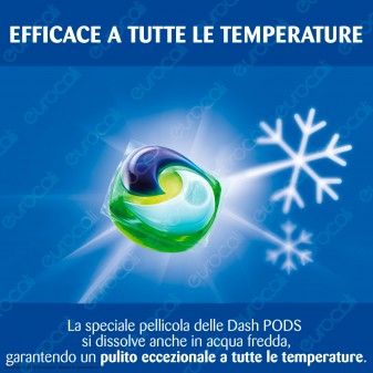 Dash 3in1 Pods con Lenor Detersivo in Capsule per Lavatrice al