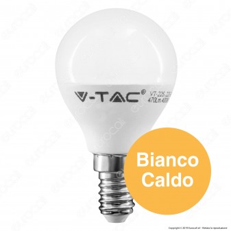 V-Tac PRO VT-225 Lampadina LED E14 4,5W MiniGlobo P45 Chip Samsung -
