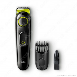 Braun Rasoio Elettrico Regolabarba e Capelli BT3021 senza Fili Colore