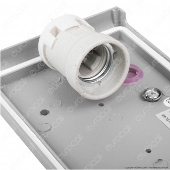 Kanlux Shark N El Portalampada da Muro IP44 per Lampadine E27 con