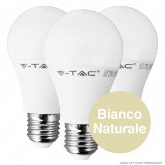V-Tac VT-1900 Super Saver Pack Confezione 3 Lampadine LED E27 9W Bulb