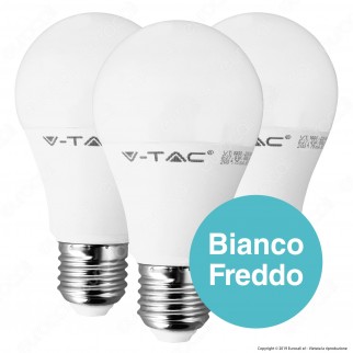 V-Tac VT-1900 Super Saver Pack Confezione 3 Lampadine LED E27 9W Bulb