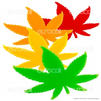 Black Leaf Silly Sottopentola in Silicone a Forma di Foglia di Canapa