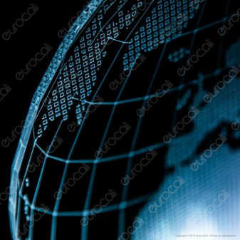 Mappamondo - Placca in Plexiglass Trasparente Effetto 3D Incisa al