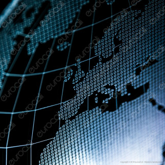 Mappamondo - Placca in Plexiglass Trasparente Effetto 3D Incisa al
