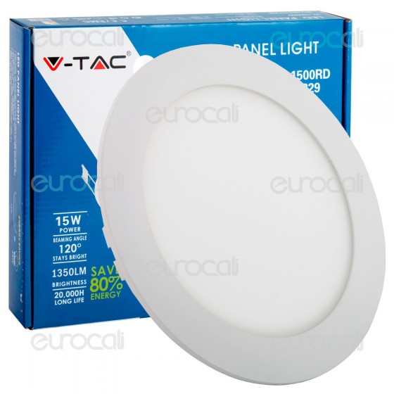 V-Tac VT-1500 RD Pannello LED Rotondo 15W SMD5630 da Incasso - SKU V-Tac VT-1500 RD Pannello LED Rotondo 15W SMD5630 da Incasso - SKU
