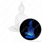 Immagine 1 - Buddha - Placca in Plexiglass Trasparente Effetto 3D Incisa al Laser