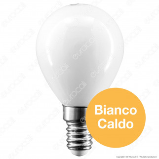 Intereurope Light Lampadina LED E14 4W MiniGlobo P45 Milky Filamento - mod. LL-HBFM1404C [TERMINATO]