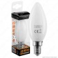 Immagine 1 - Intereurope Light Lampadina LED E14 4W Candela Milky Filamento - mod. LL-HCFM1404C