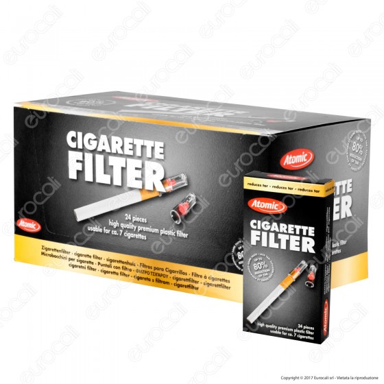 Atomic Cigarette Filter Eco Pack Microbocchini in Plastica Atomic Cigarette Filter Eco Pack Microbocchini in Plastica