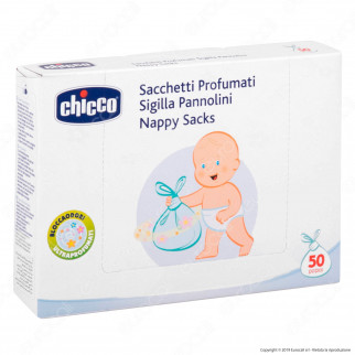 Chicco Sacchetti Profumati Sigilla Pannolini Anti Odore - 50