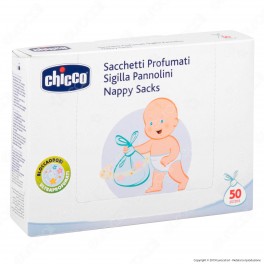 Chicco Sacchetti Profumati Sigilla Pannolini Anti Odore - 50