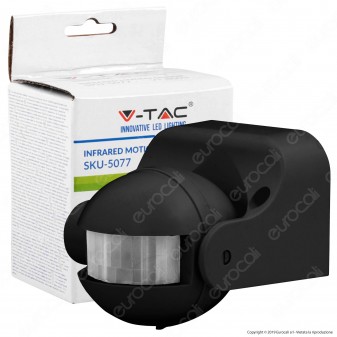 V-Tac VT-8003 Sensore di Movimento a Infrarossi per Lampadine - SKU