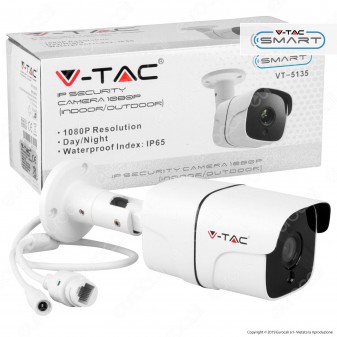 V-Tac VT-5135 Telecamera di Sorveglianza IP Security Camera 1080p IP65 - SKU 8478
