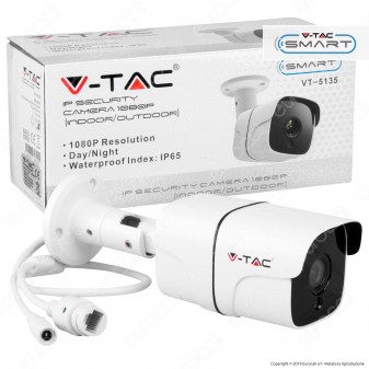 V-Tac VT-5135 Telecamera di Sorveglianza IP Security Camera 1080p