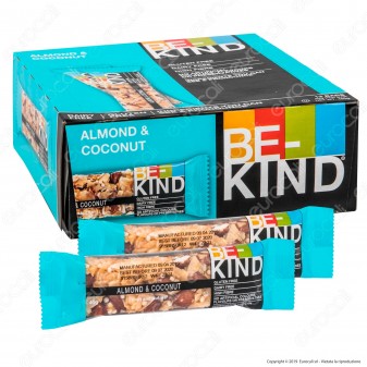 Be-Kind Snack con Mandorle e Cocco - Box da 12 Barretta da 40g