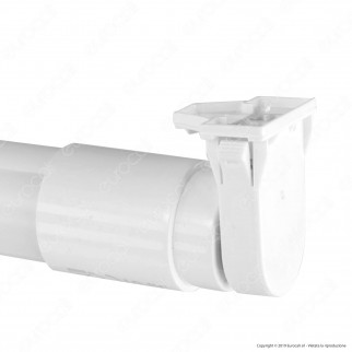 20 Portalampada T8 PATIKAL Per Tubi Fluorescenti E LED – Attacco G13 Con Fili – Non Shunted, Bianco