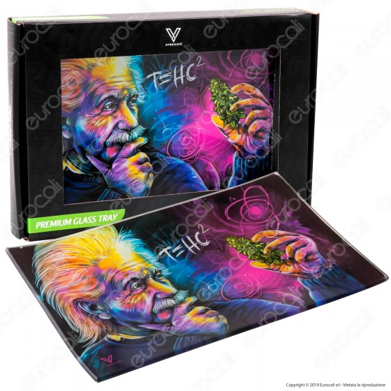 V-Syndicate Rolling Tray Vassoio di Rollaggio in Vetro - Fantasia V-Syndicate Rolling Tray Vassoio di Rollaggio in Vetro - Fantasia