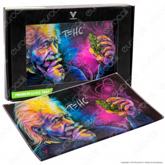V-Syndicate Rolling Tray Vassoio di Rollaggio in Vetro - Fantasia